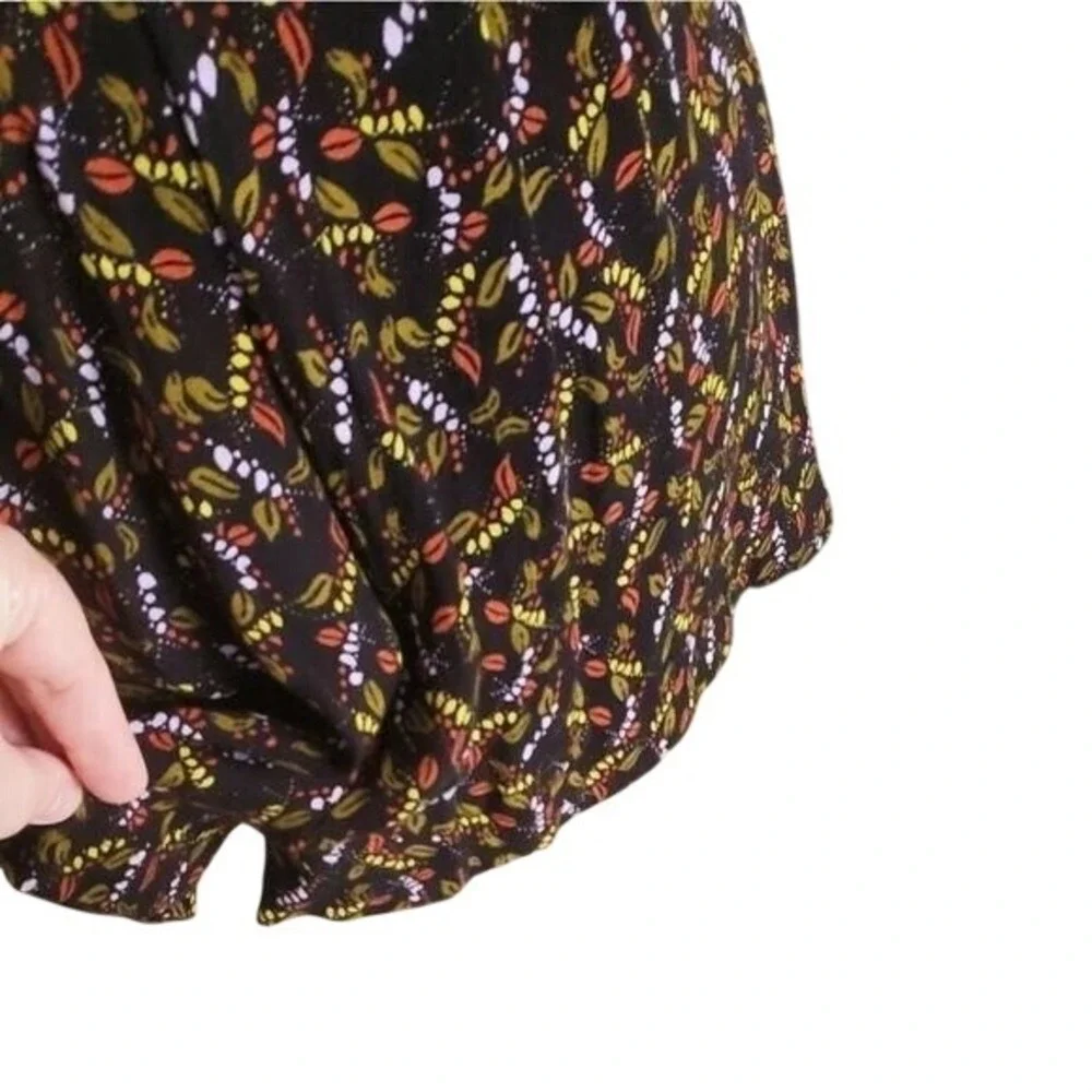Free People Floral Print Romper Deep V Neck Mini Jumpsuit Summer‎ Casual Party